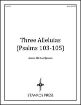 Three Alleluias SATB choral sheet music cover